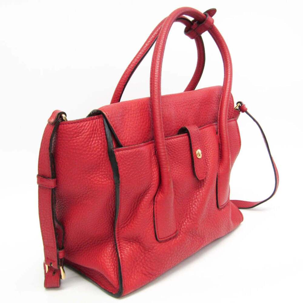 PRADA Red Leather Shoulder Bag - Picture 13 of 16
